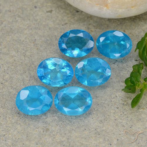 Shop Loose Blue Apatite Gemstones Natural Faceted And Neon Apatite