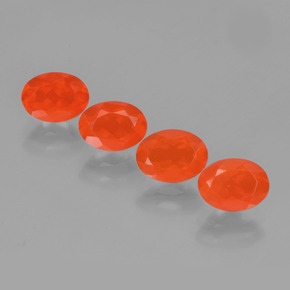 Orange Fire Opal 2 Carat Oval from Mexico Natural and ...