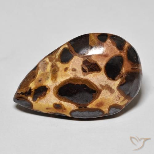 14 68 Carat Pear Jasper Gemstone Loose Certified Jasper From