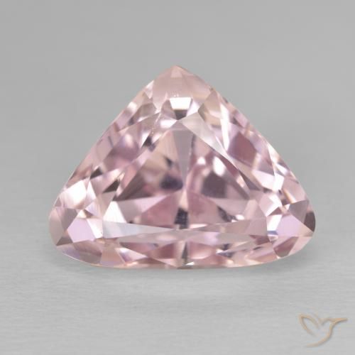 Ct Pink Kunzite Gemstone Trillion Cut X Mm Gemselect