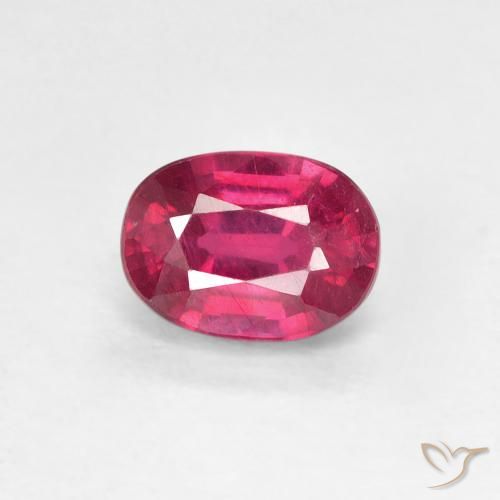 1 3 Carat Oval Ruby Gemstone Loose Certified Ruby From Madagascar