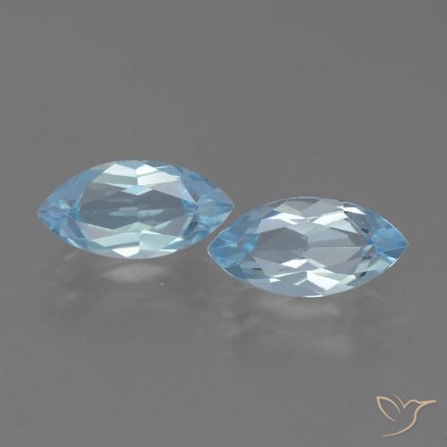 Carat Sky Blue Topaz Gemstones Marquise Cut Loose Topaz From