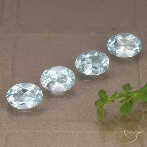 Carat Sky Blue Topaz Gemstones Oval Loose Topaz From Brazil