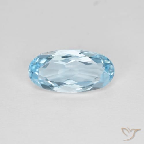 2 71ct Sky Blue Topaz Gemstone Oval Cut 12 1 X 6 2 Mm GemSelect