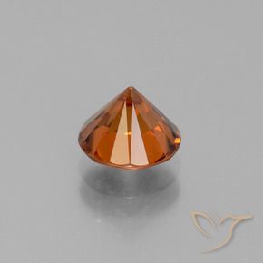 Carat Orange Zircon Gemstone Diamond Cut Loose Zircon From