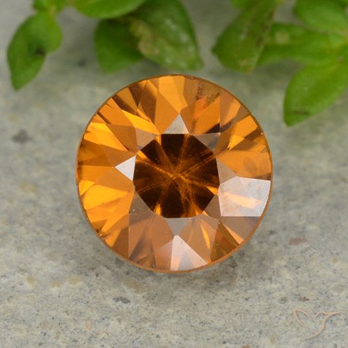 1 13 Carat Orange Zircon Gemstone Diamond Cut Loose Zircon From