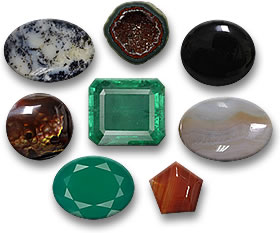 Birthstones for May, Emerald and Agate