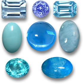 Cool Blue Gemstones