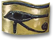 Eye of Horus Lapis Lazuli in Gold