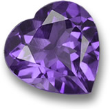 Heart-Shaped Amethyst Gem