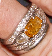 Queen Maxima's Orange Diamond Ring