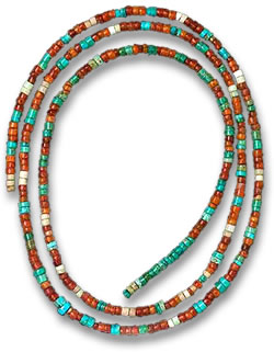 Scythian Beaded Necklace with Amber & Turquoise