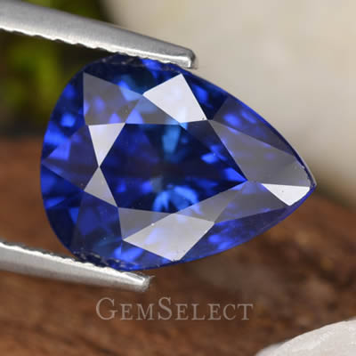 Pear-Shaped Blue Sapphire
