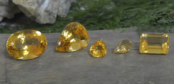 Various Citrine Gemstones