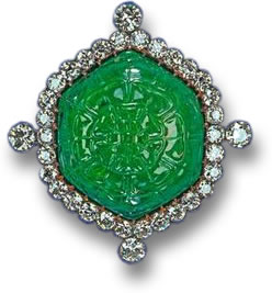 The Delhi Durbar Emerald Brooch