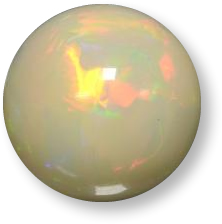 Multicolor opal gemstone