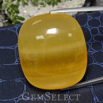 Orange Calcite Cabochon from Mexico