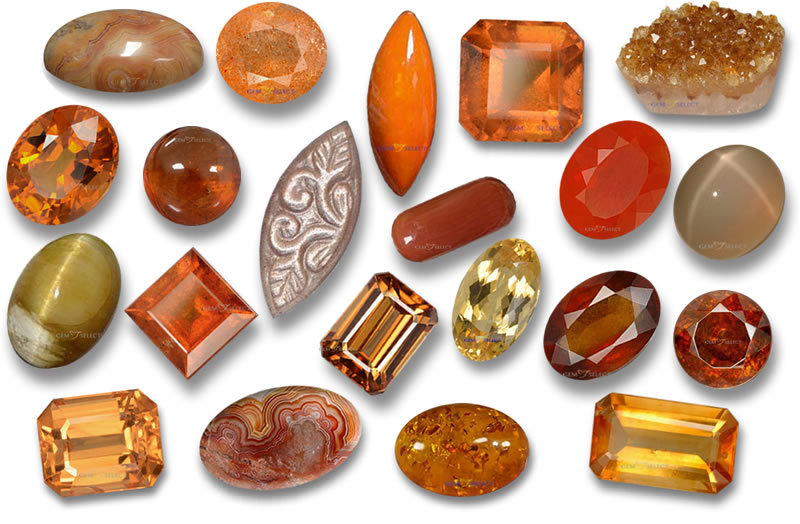 オレンジの宝石 オレンジの宝石の種類によるリスト Gemselect