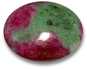 Piedra preciosa rubí-zoisita multicolor