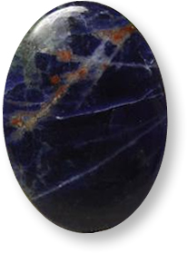 Piedra preciosa de sodalita multicolor
