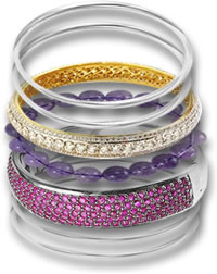 Stacked Gemstone Bracelets