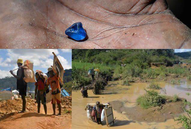 Photo of Sapphire Mining in Tanzania - Large Image