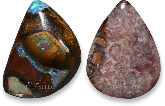 Piedras preciosas multicolores: Lista de piedras preciosas y semip