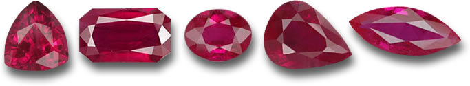Fine Burmese Ruby Gems