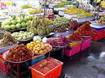 Local Fruit Market in Chanthaburi Thailand
