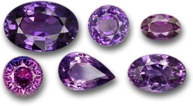 GemSelect Purple Sapphire Selection