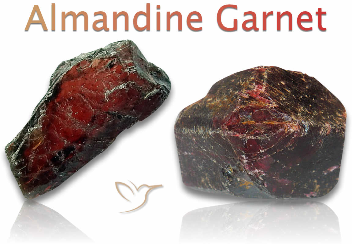 Rough Almandine Garnet Stones