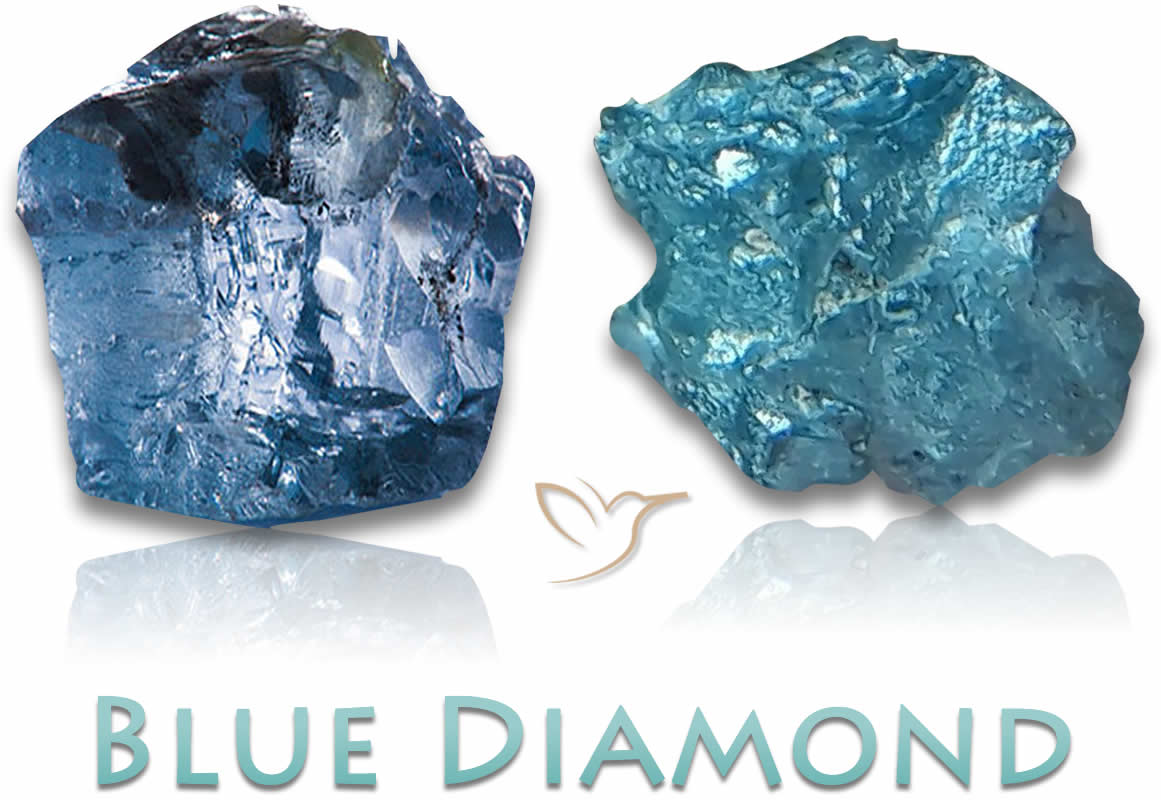 Blue Diamond Rough Stones