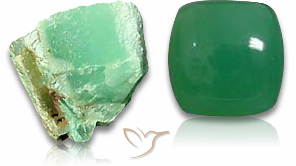 Natural Chrysoprase Gemstones