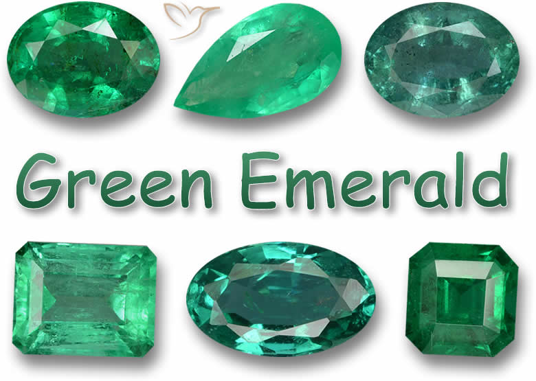 Green Emerald Gems 