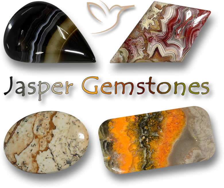 Jasper Gemstones Earthy Tones Tinted With Splashes Of Color