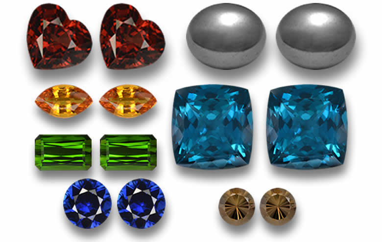 Shop Matching Gemstone Pairs - Natural Loose, Calibrated Gemstones for Jewelry, Wholesale Gemstone Pairs