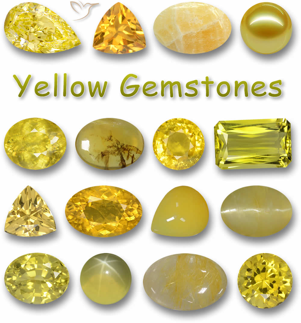 полудрагоценные камни желтого цвета фото и название