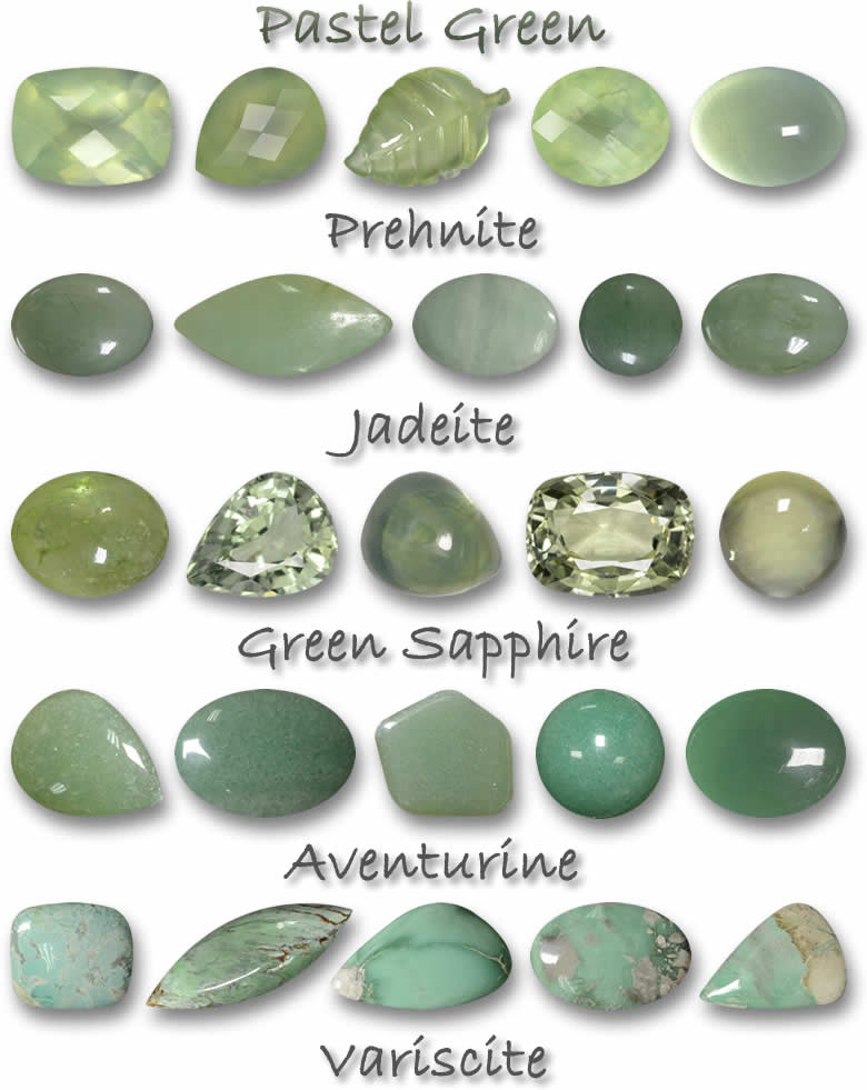 All Green gemstones or crystals  Gemstones chart, Green gemstones jewelry,  Stones and crystals