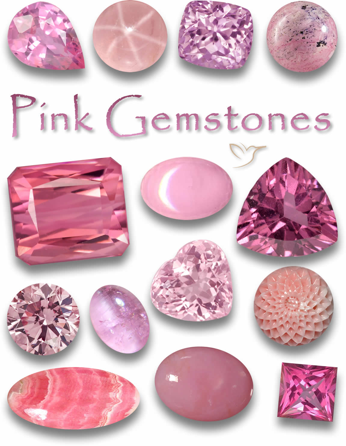 Clear Pink Crystals, Transparent Pink Love Gems - Golden Light Healing  Crystals
