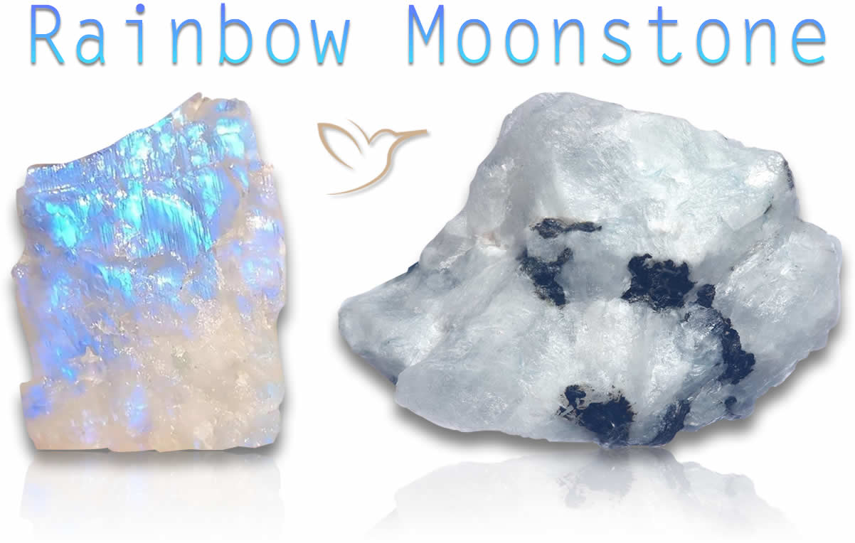Rainbow Moonstone Rough Stones