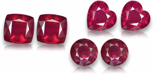 Shop Ruby Pairs Gemstones
