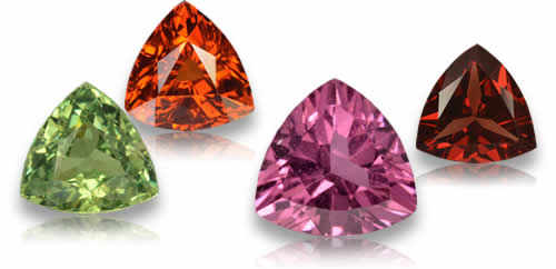 Shop Trillion Cut Garnet Gemstones