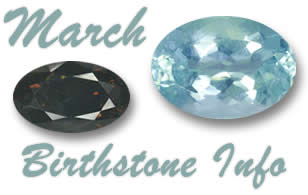 March Birthstone Information