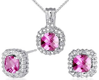 Pink Cubic Zirconia Jewelry