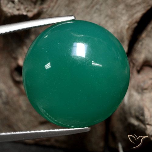 23.89 克拉绿玛瑙宝石| 圆形切割| 20.3 mm | GemSelect