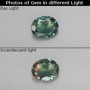 Multicolor Alexandrite 0.3ct Oval from Tanzania Gemstone