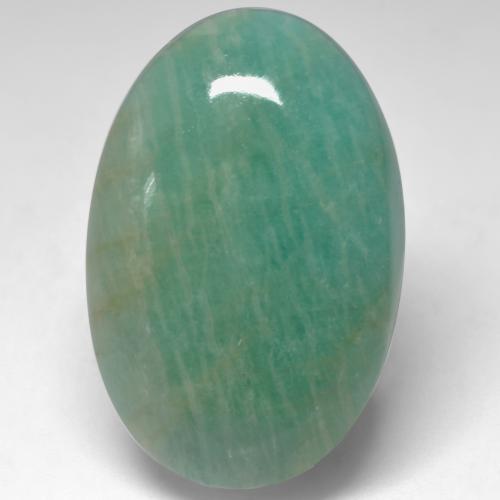 30.5 carat Oval 29.3x19.6 mm Turquoise Amazonite Gemstone