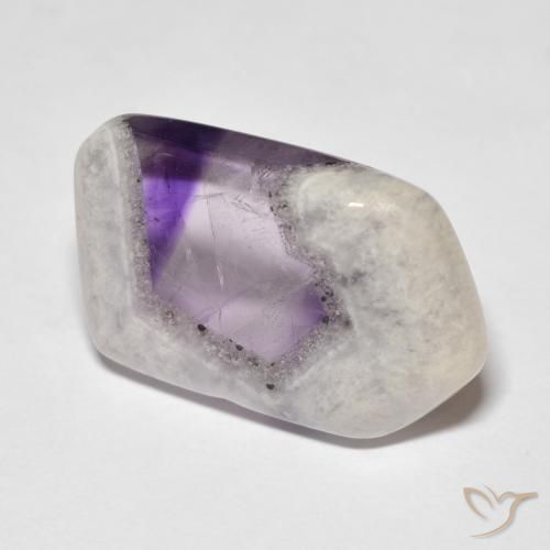 13.5ct Amethyst Geode Slice Gemstone | 19.6 x 12.6 mm | GemSelect