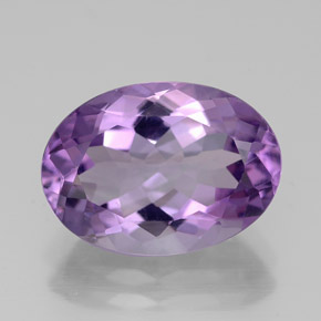 5.1 carat Oval 13.9x10 mm Violet Amethyst Gemstone