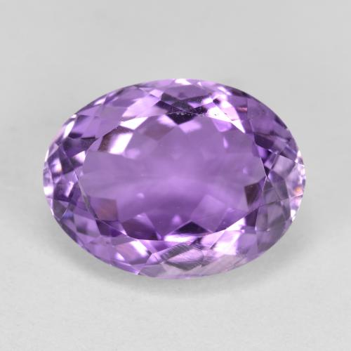 Violet Amethyst 4.8ct Oval from Uruguay Natural and Untreated Gemstone